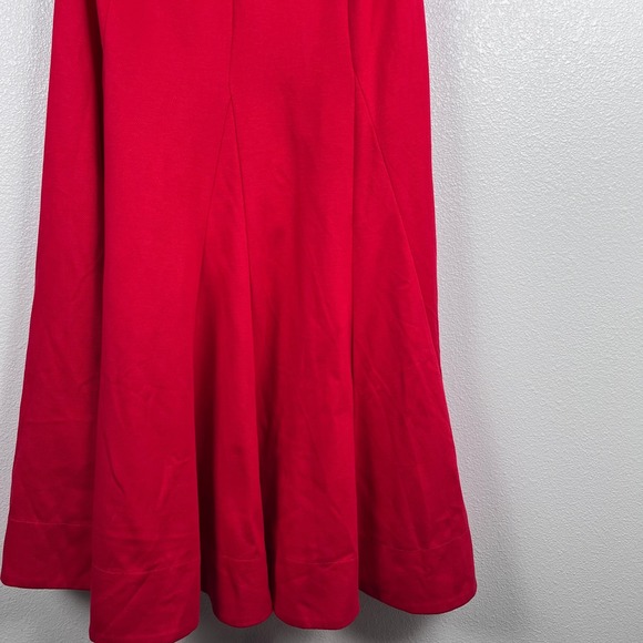 Anthropologie Maeve Women's Halter Midi Dress Red Sz XL - Picture 7 of 10